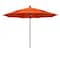 California Umbrella 11' Black Aluminum Market Patio Umbrella, Sunbrella Melon 194061333310 - alternate 1